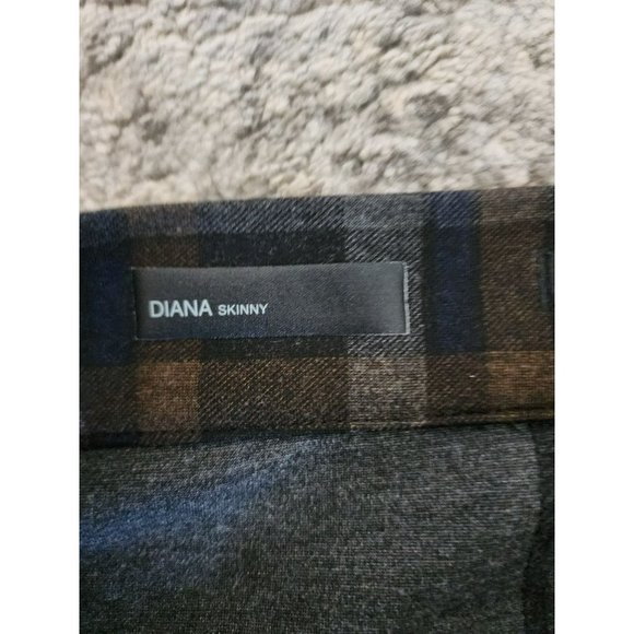 KUT From the Kloth Women's Blue Plaid Diana Skinny Ponte Pants Size 8 - Picture 6 of 10